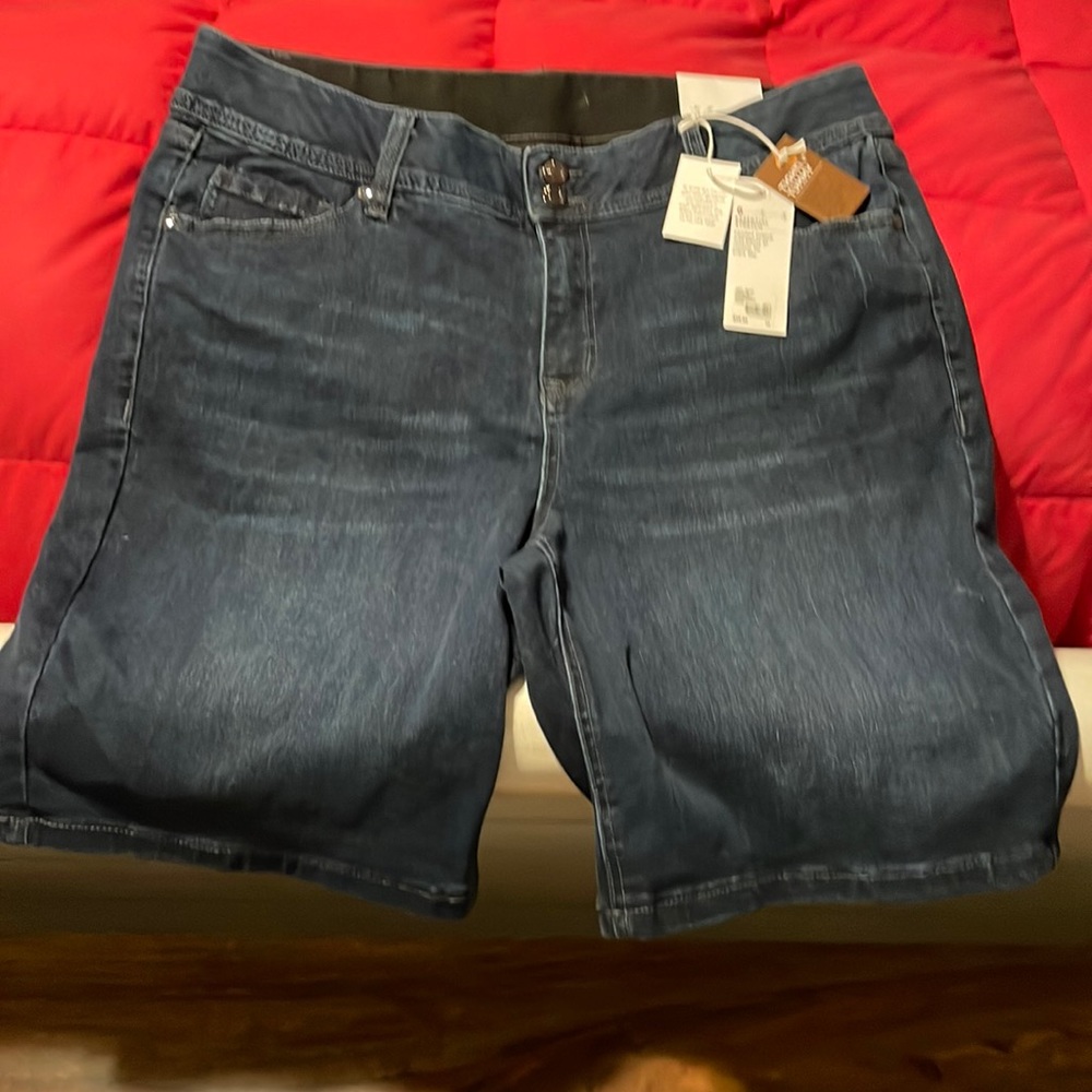 Lane Bryant Bermuda High Rise Tighter Tummy Essential Shorts